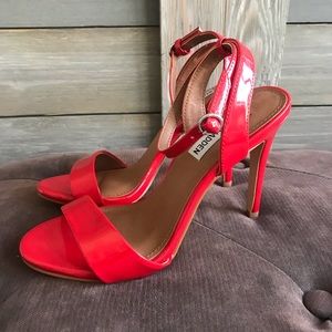Red Strappy Heels